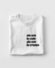 T-shirt Marea con frase Sie ore la cale, sie ore la cresse
