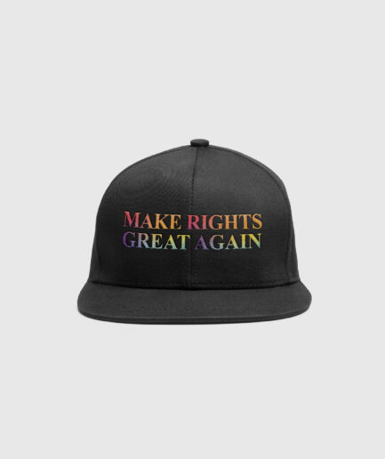 Cappellino Pride 2025 con scritta Make Rights Great Again – Rainbow o Bianco
