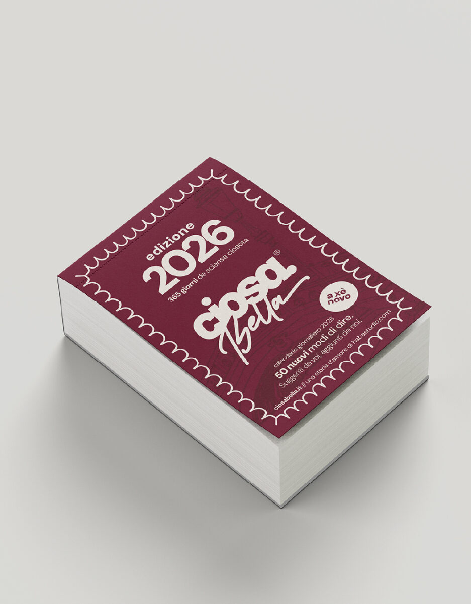 Calendario ciosoto 2026 Ciosa Bella – edizione limitata con 50 nuovi modi di dire chioggiotti - dettaglio copertina